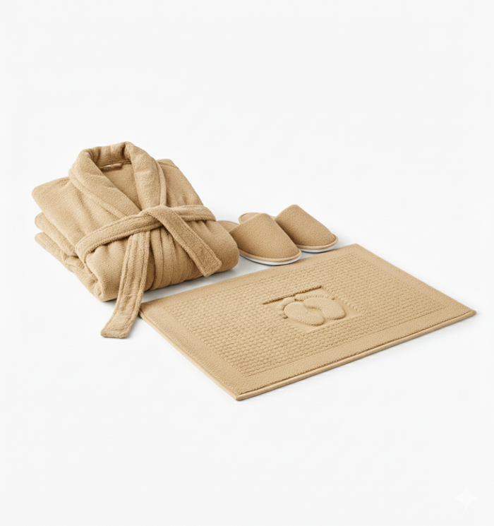 Premium Bath Set – Beige