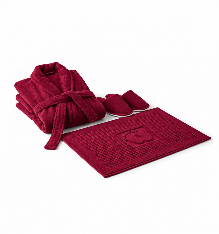 Premium Bath Set – Burgundy