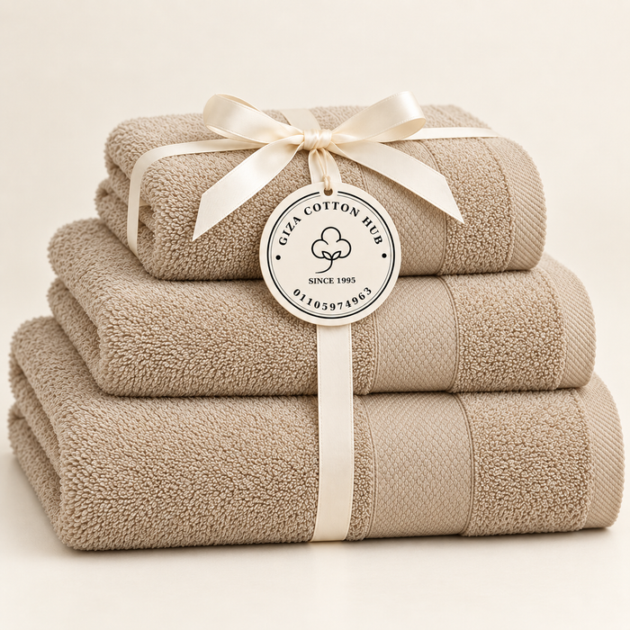 Sofia 3-Piece Towel Gift Set – Beige