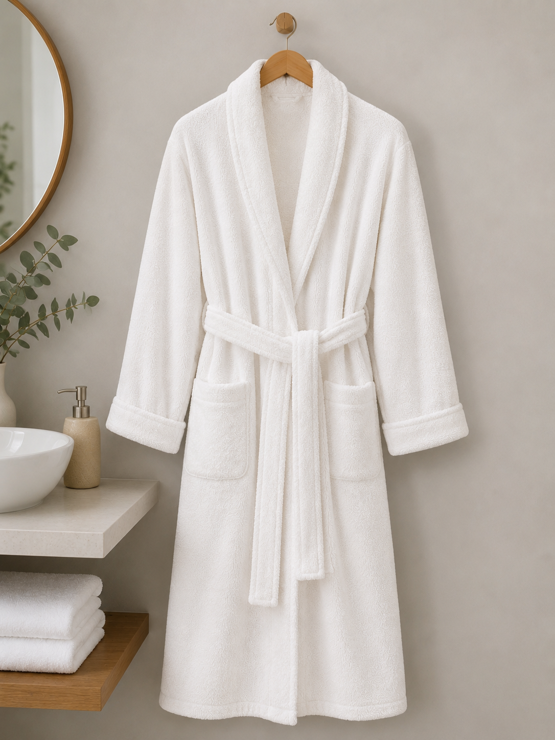 Egyptian Cotton Terry Bath Robe – Hotel Quality - image 2