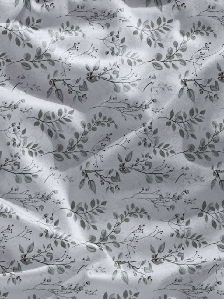 Cotton Pillowcases – Olivia Botanical Print (50x70) - image 2