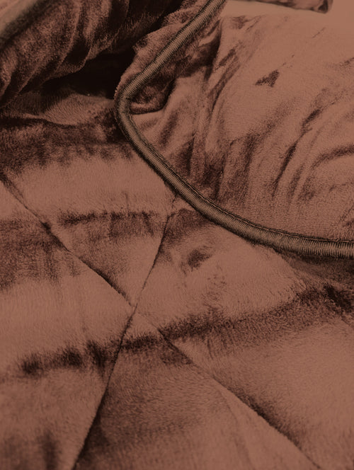Blanket Duvet Set -Chocolate Brown 3 Pieces - image 2