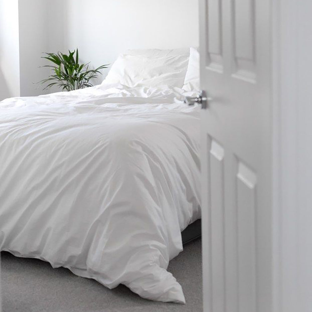 300 Thread Count Percale Duvet Cover Set – 100% Giza Cotton 40/1 - image 1