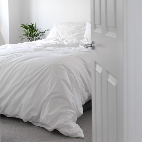 300 Thread Count Percale Duvet Cover Set – 100% Giza Cotton 40/1 - image 1