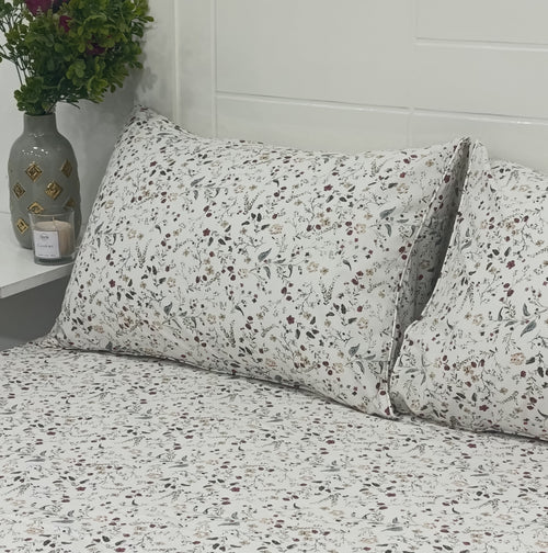 Cotton Bed Sheet Set - 3 Pieces  - Blossom - image 1