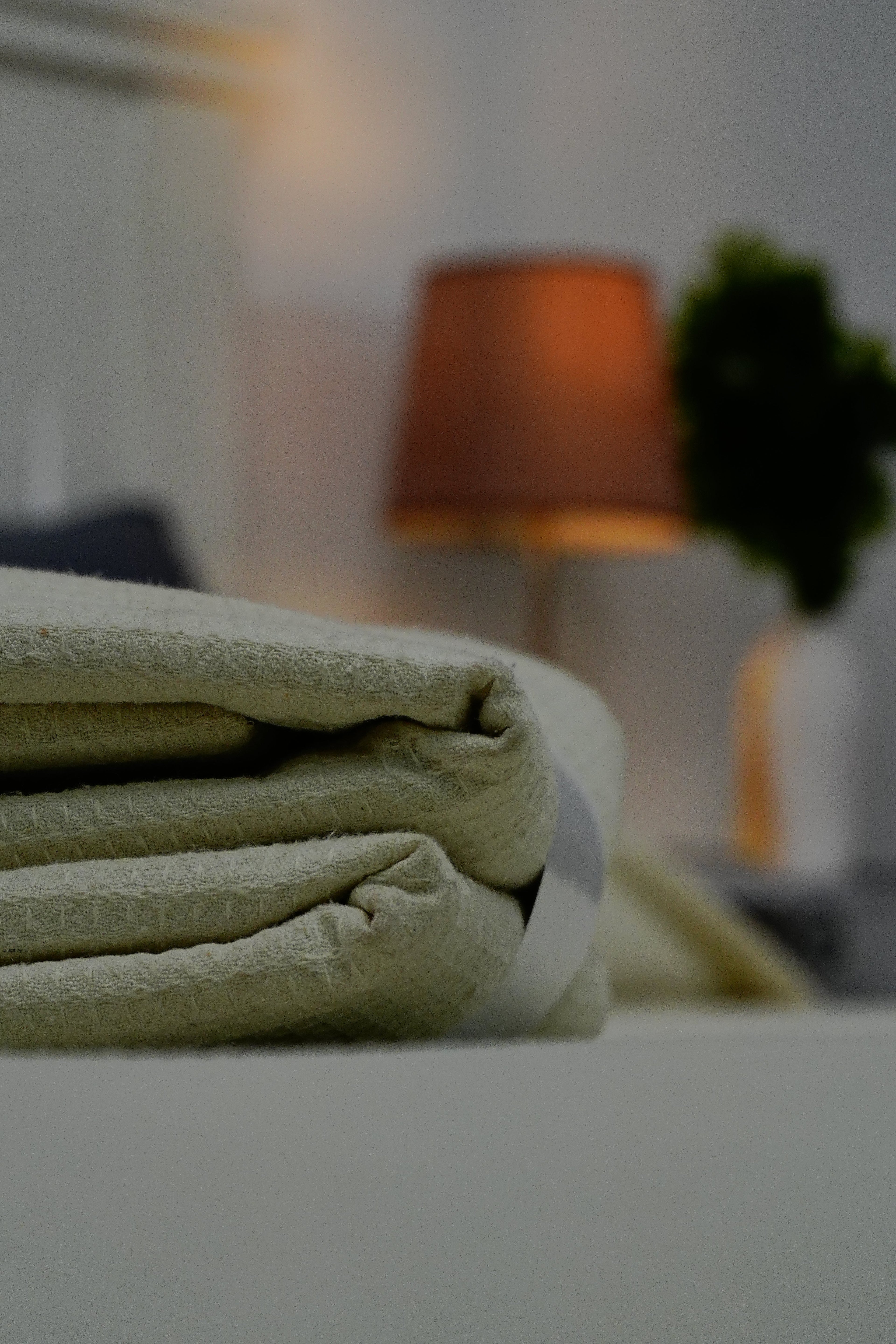 Cotton Coverlet – Gray, Baby Blue, Pistachio & Light Beige (Single/King) - image 4
