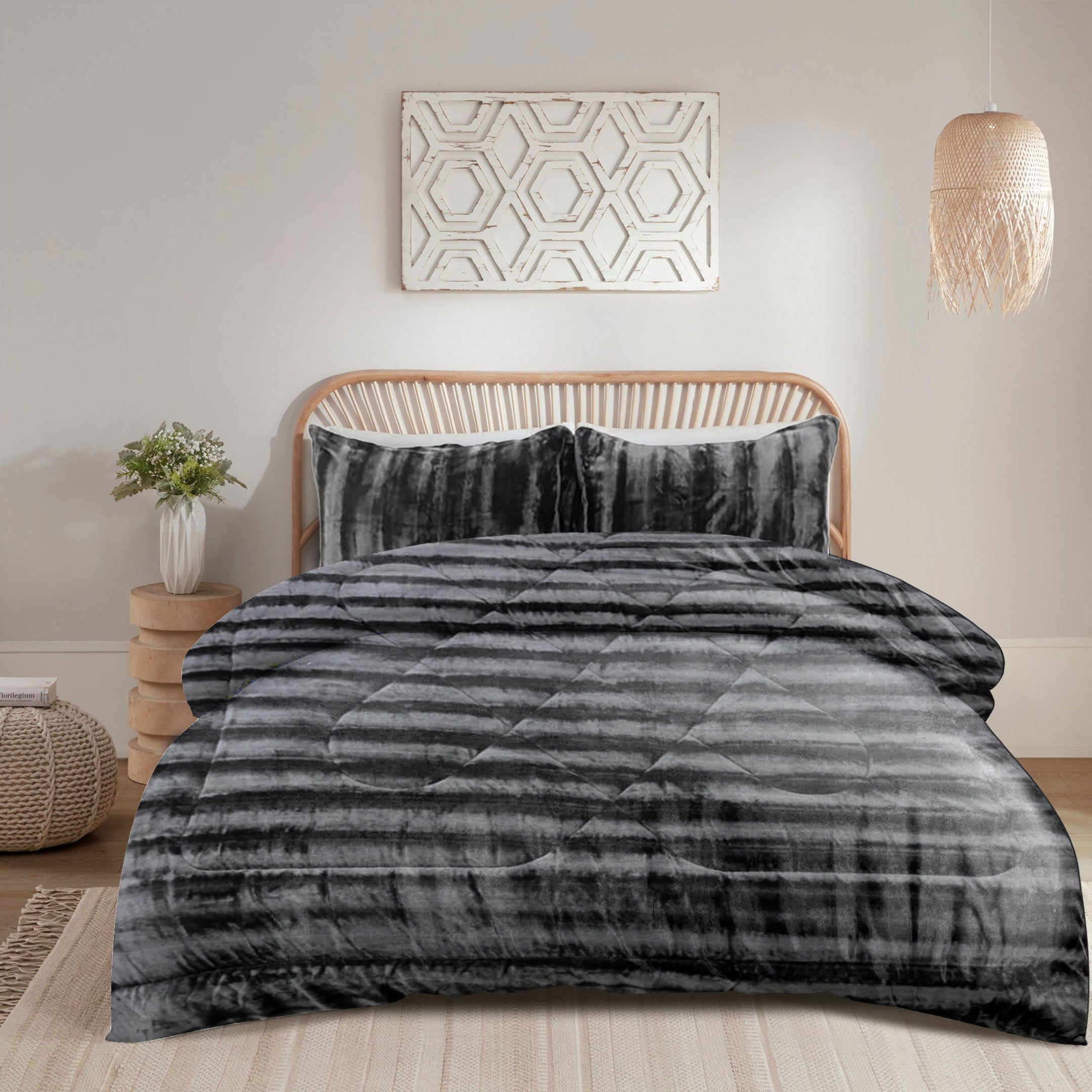 Blanket Duvet Set -Gray 3 pieces - image 1