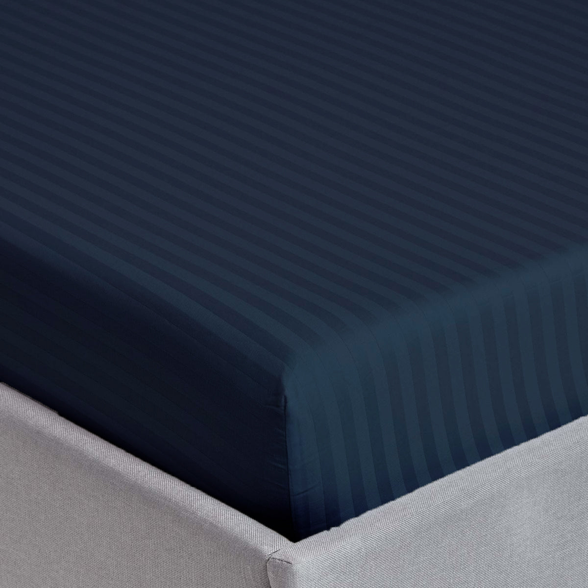 Stripe Satin Bed Sheet Set 3 Pieces - image 2