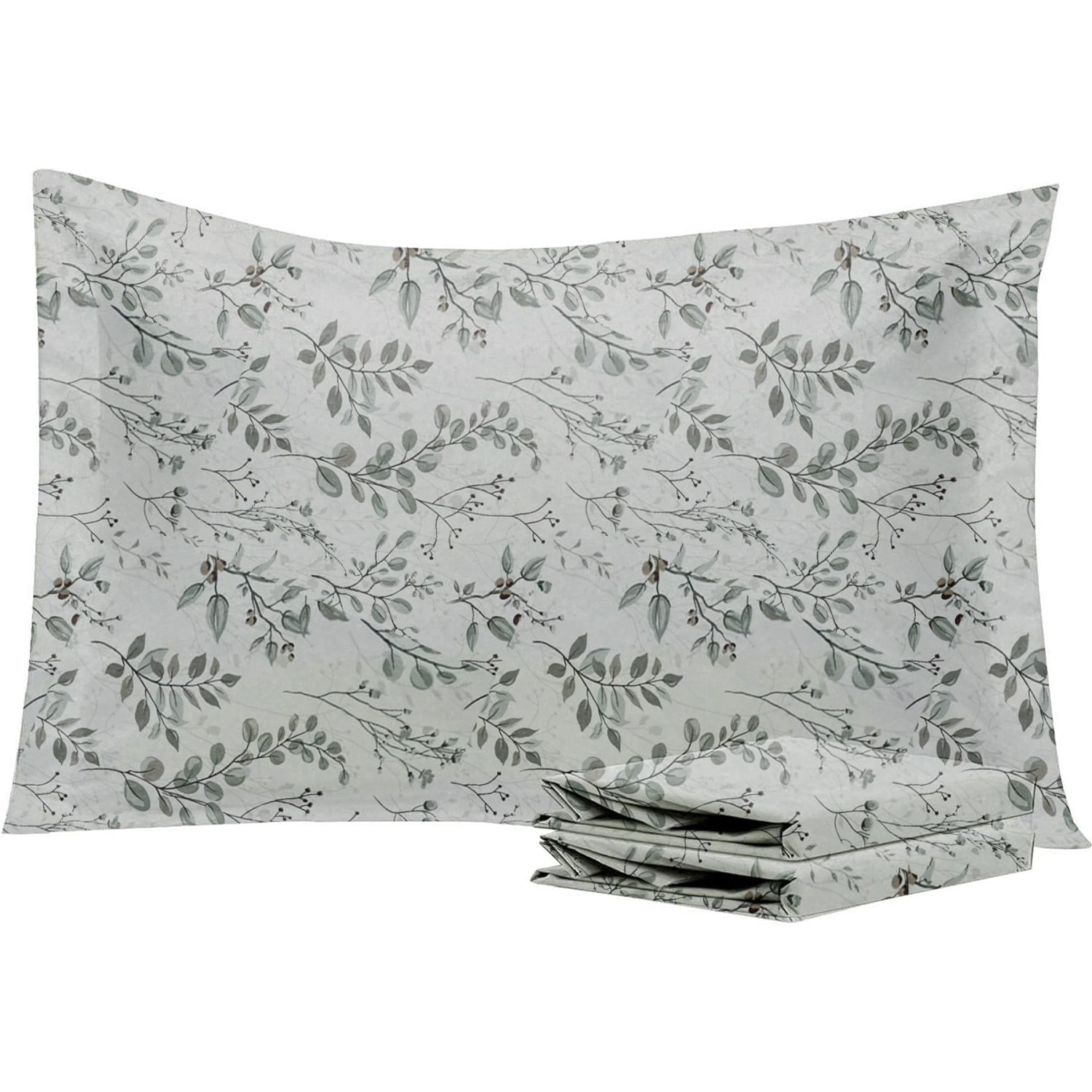 Cotton Pillowcases – Olivia Botanical Print (50x70) - image 1