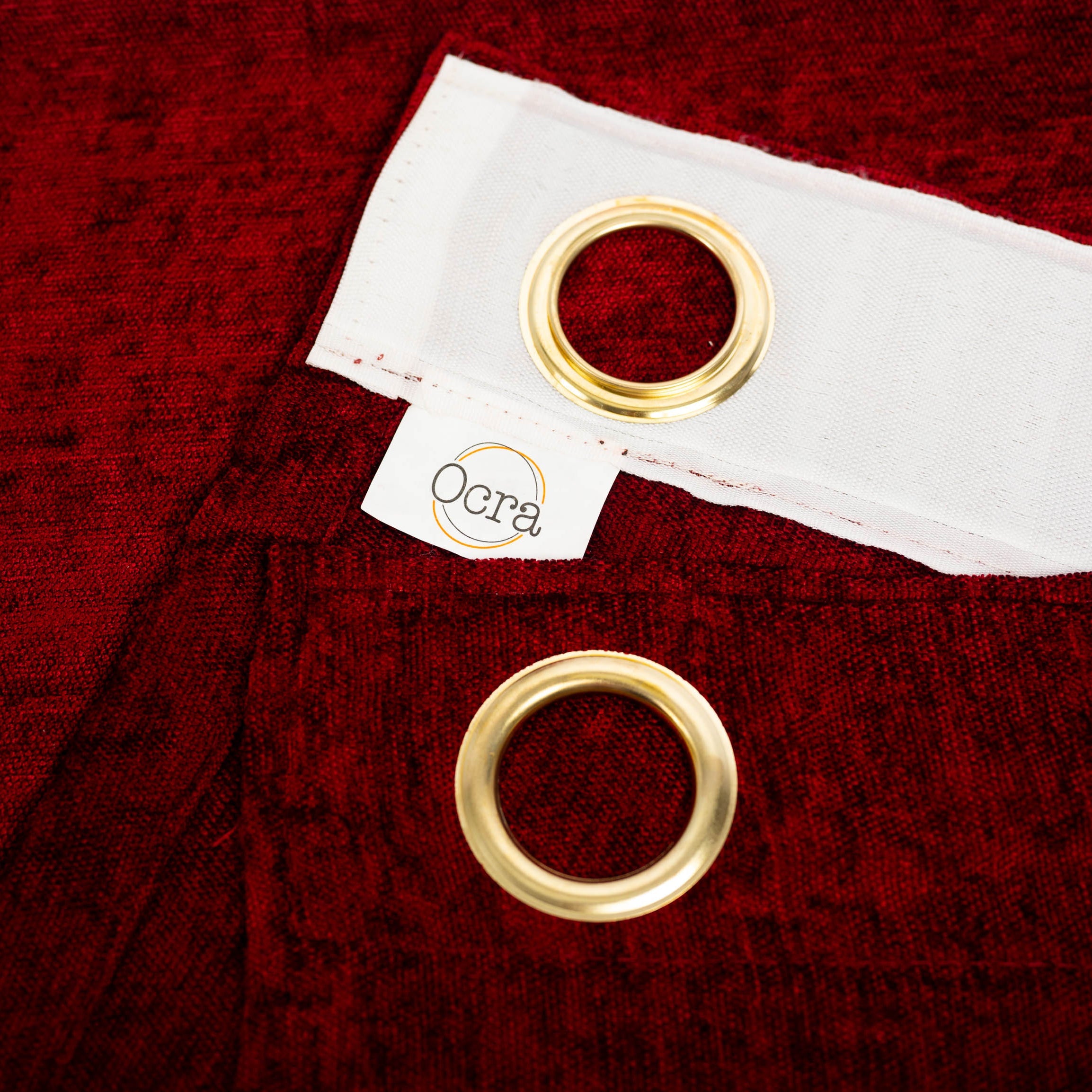 Diamond Solid Curtain – Burgundy, 100% Polyester (135x260cm) - image 3