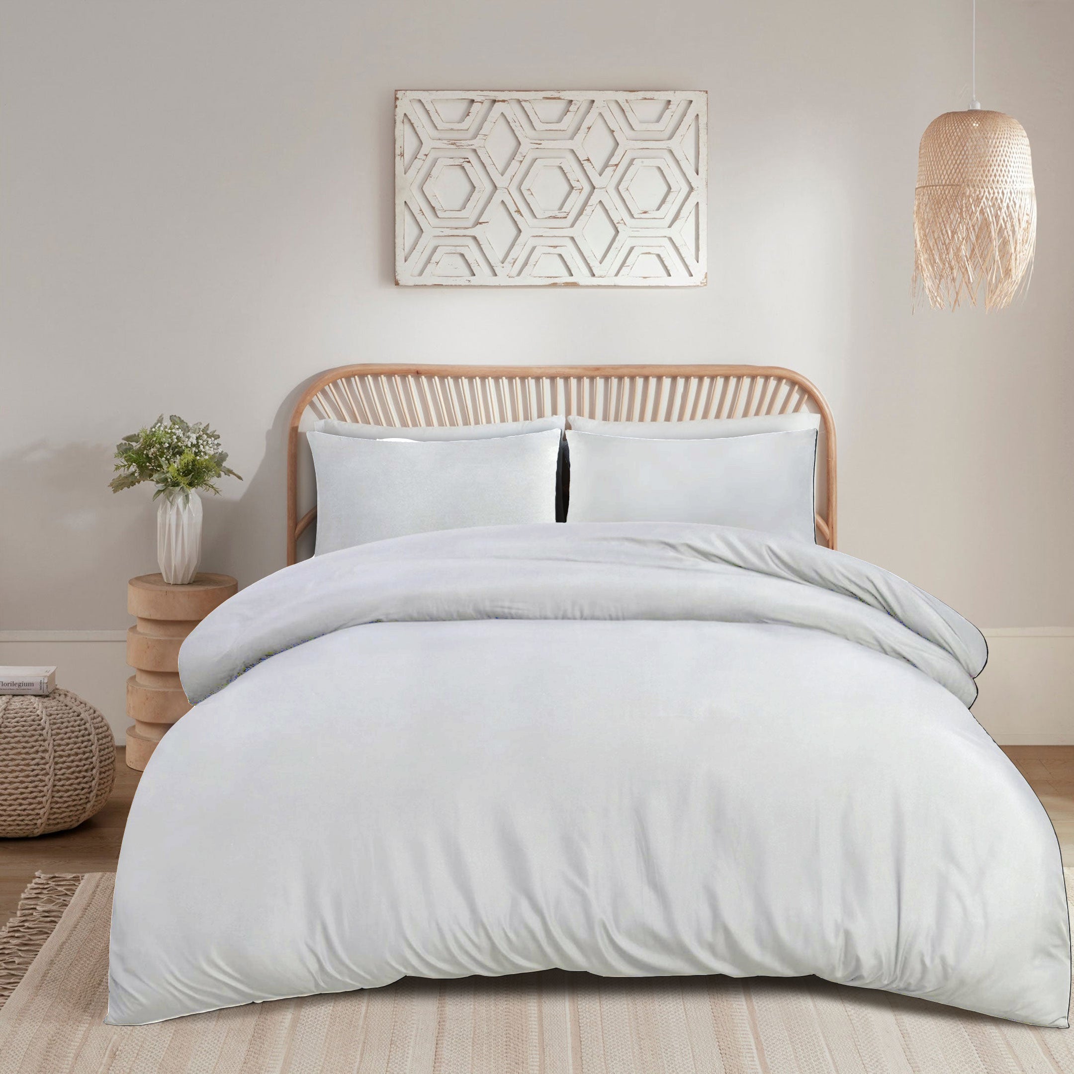 Solid Microfiber Duvet Cover Set - image 1