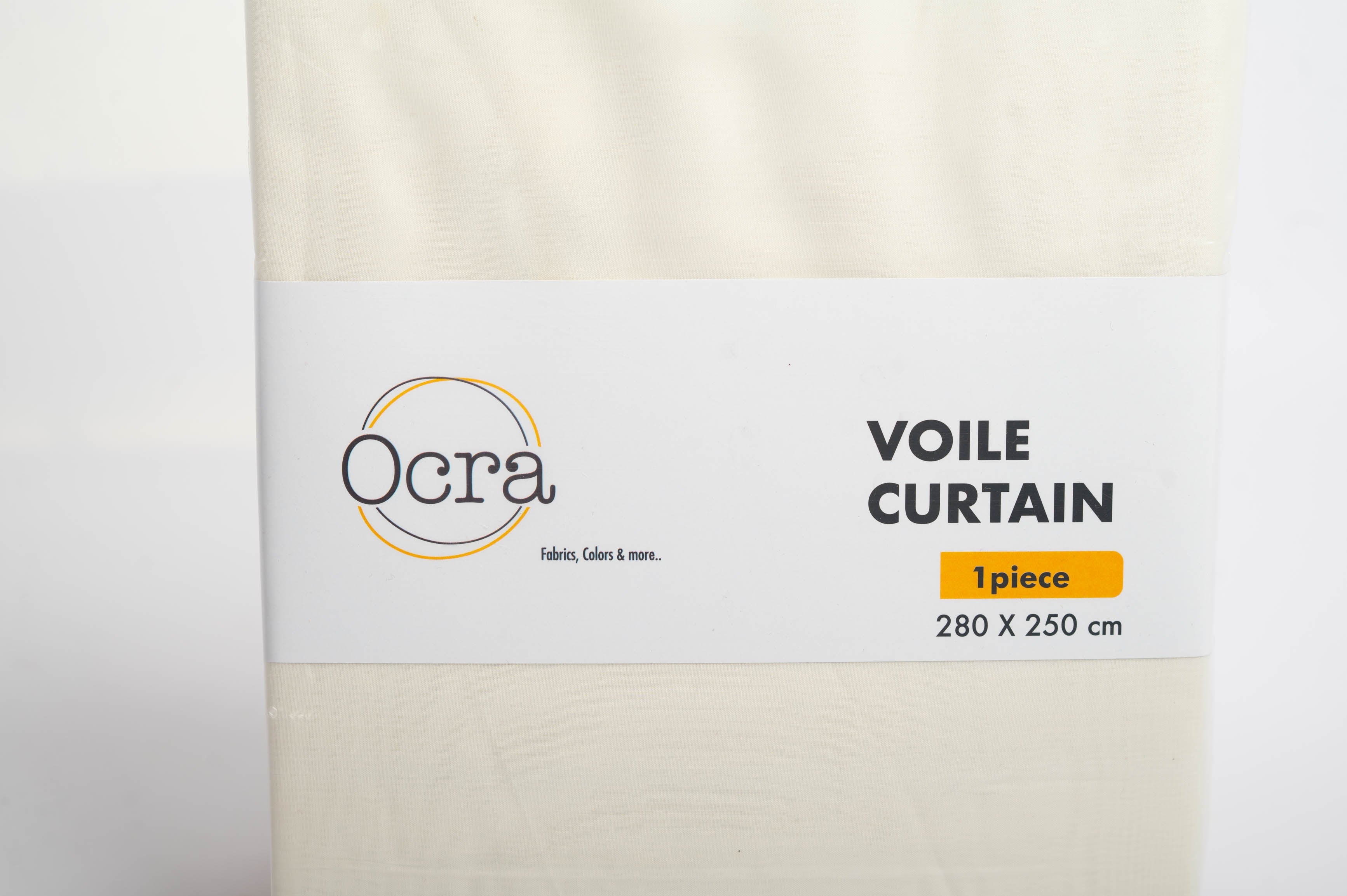 Wide Voile Sheer Curtain – White, 100% Polyester (280x250cm) - image 3