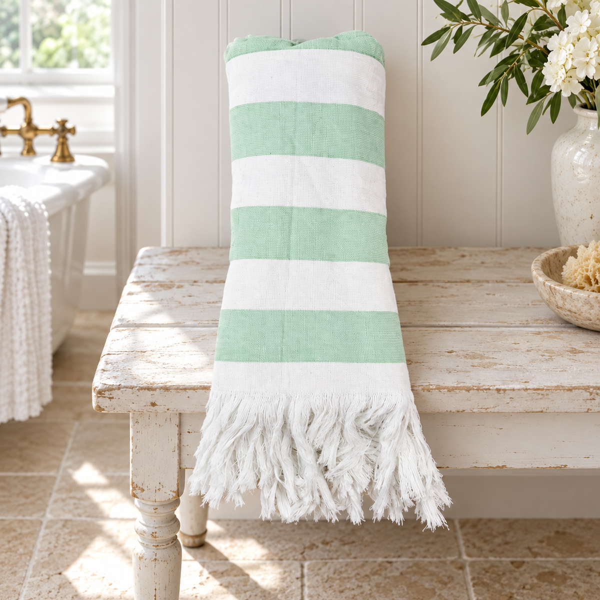 Beach owel lifestyle product image | Giza Cotton Hub