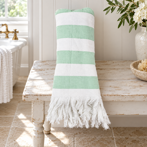 Beach owel lifestyle product image | Giza Cotton Hub