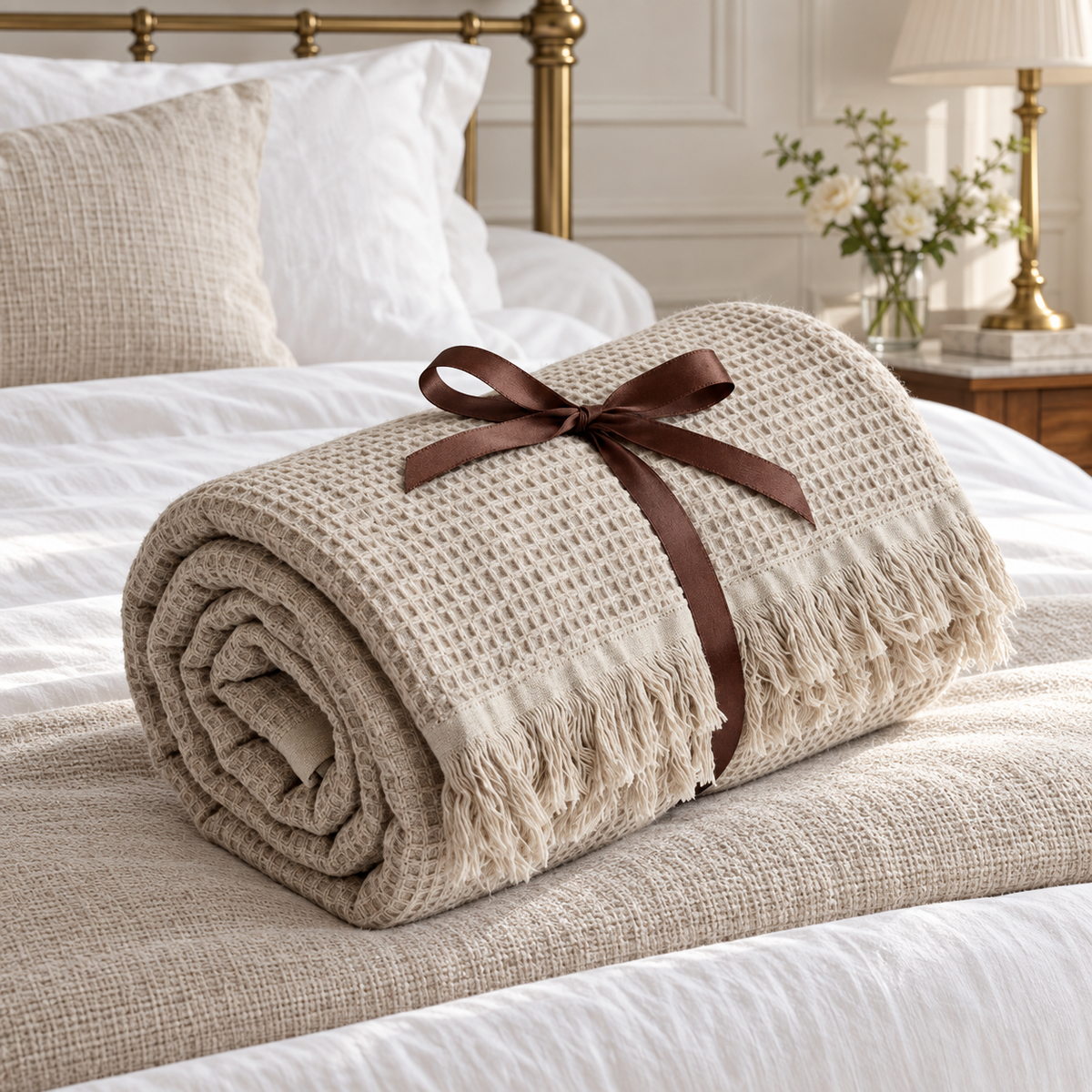 Dether Couverture in refined English interior | Giza Cotton Hub