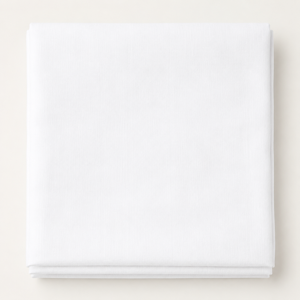 300 Thread Count Percale Duvet Cover Set – 100% Giza Cotton 40/1 - white