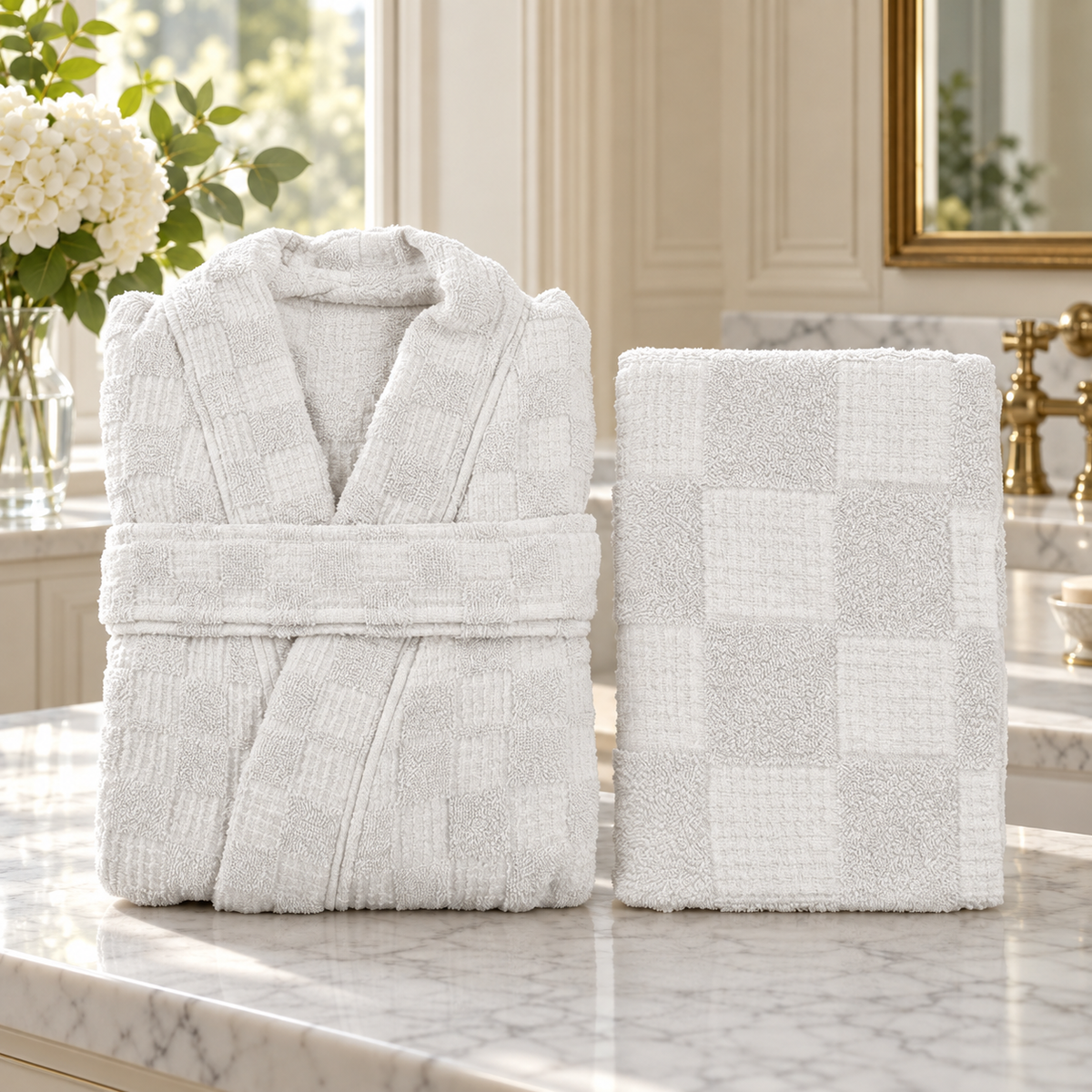 Jacquard Set in refined English interior | Giza Cotton Hub
