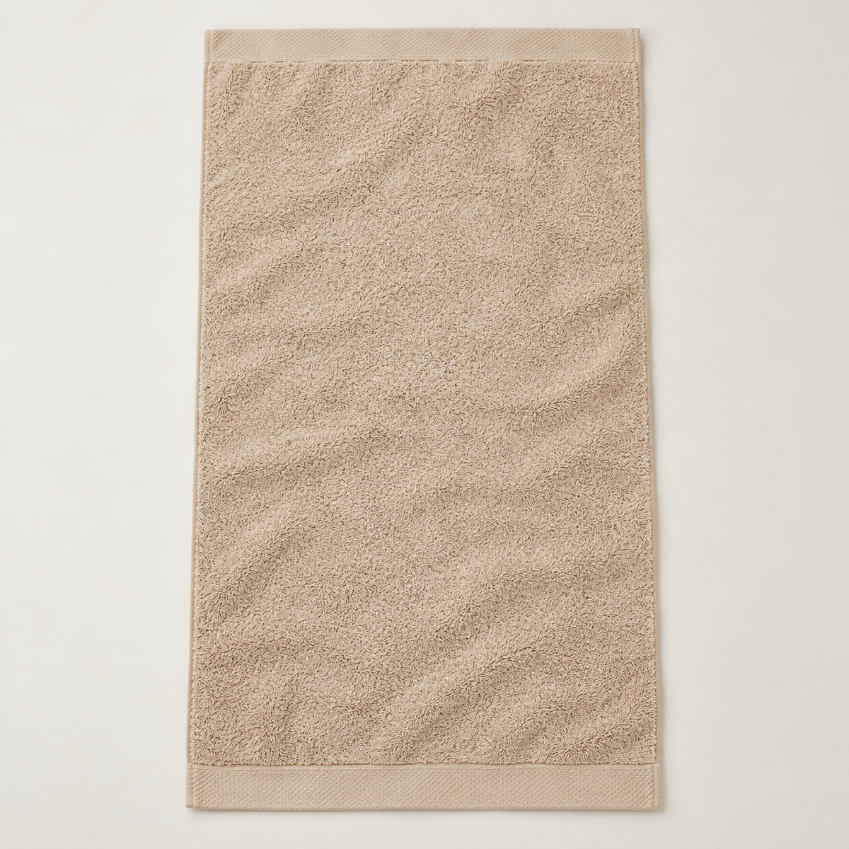 beige Sofia 90x160 cm cotton bath sheet – unfolded full view
