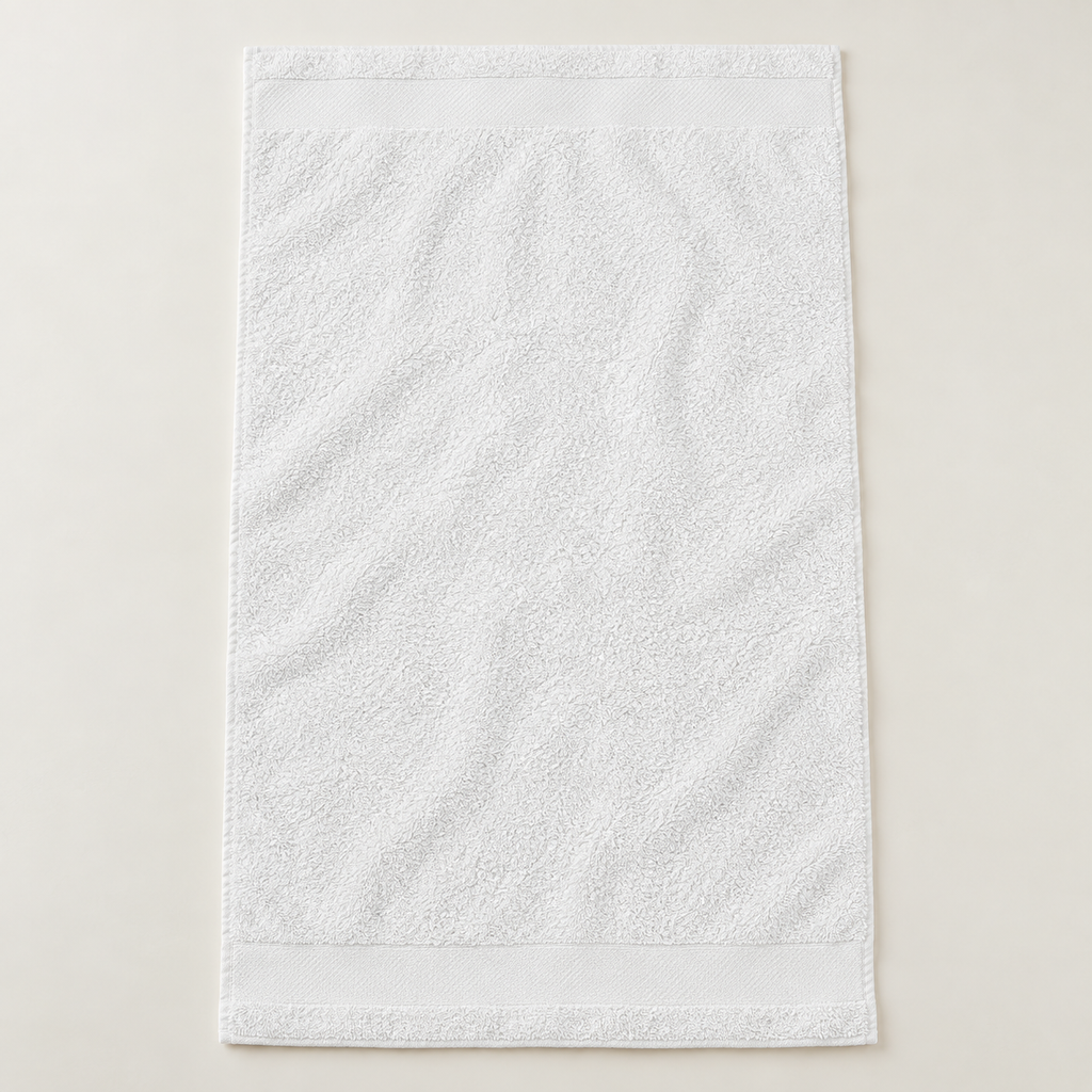 white Sofia 90x160 cm cotton bath sheet – unfolded full view