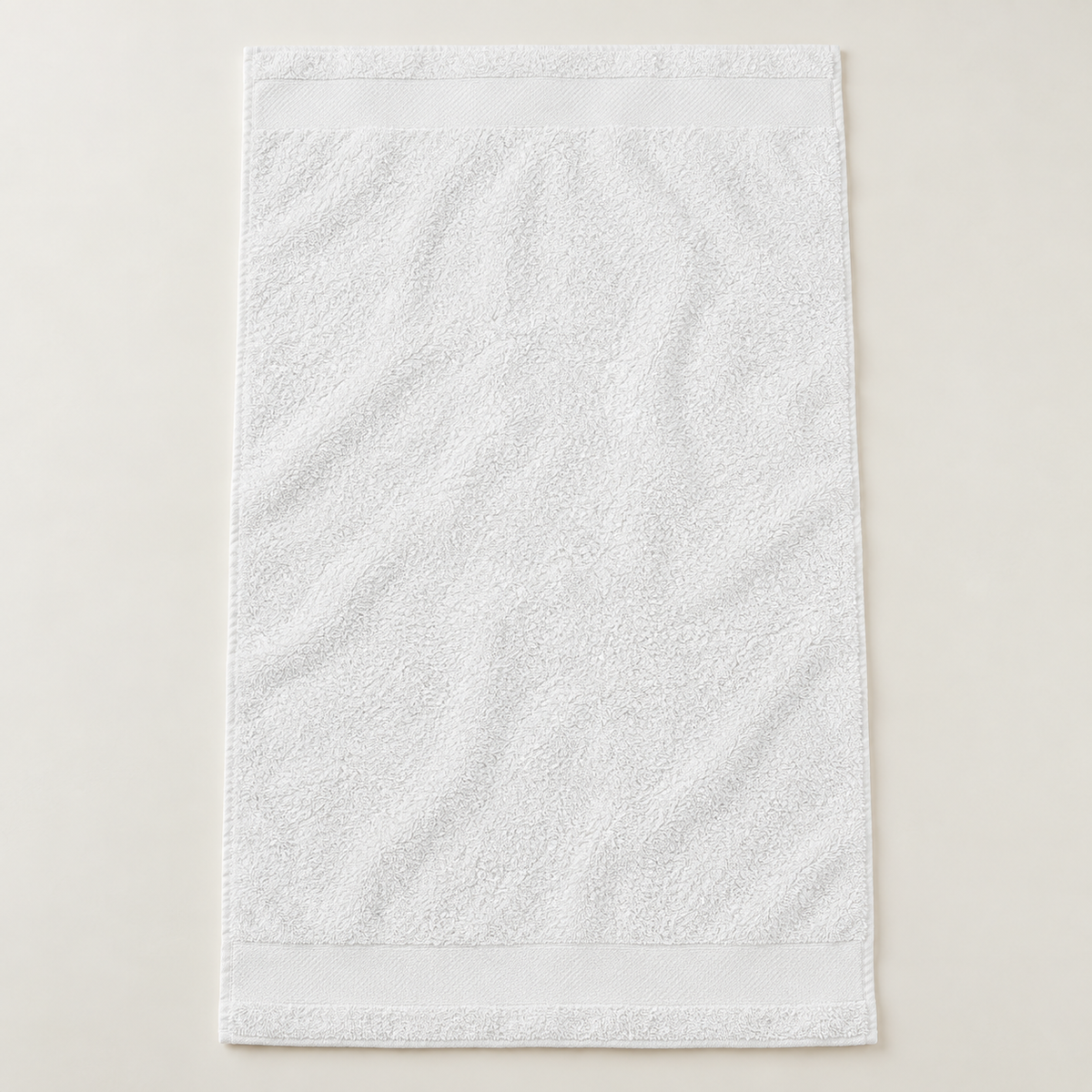white Sofia 90x160 cm cotton bath sheet – unfolded full view