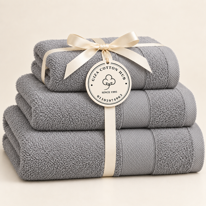 Sofia 3-Piece Towel Gift Set – Gray