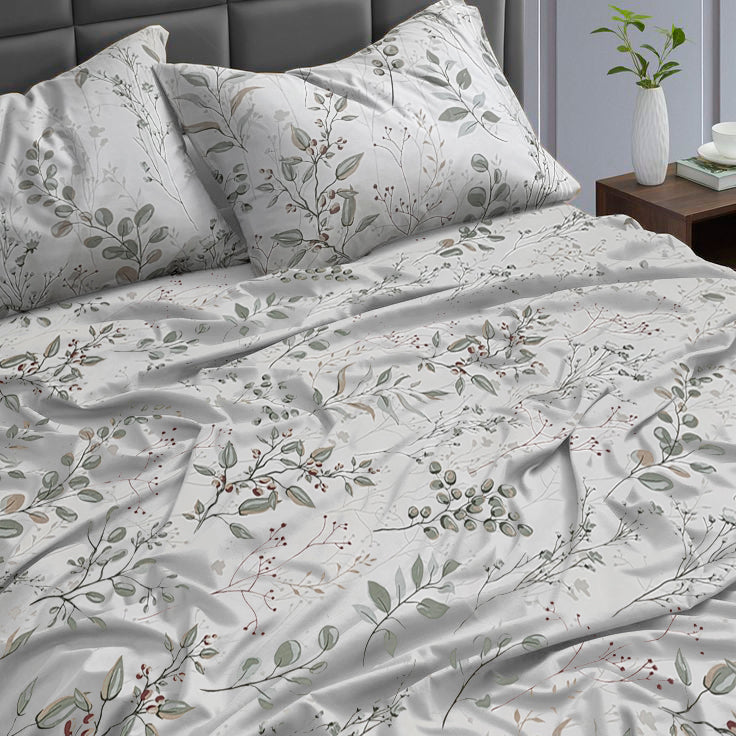 Cotton Bed Sheet Set - 3 Pieces  - Olivia - image 1