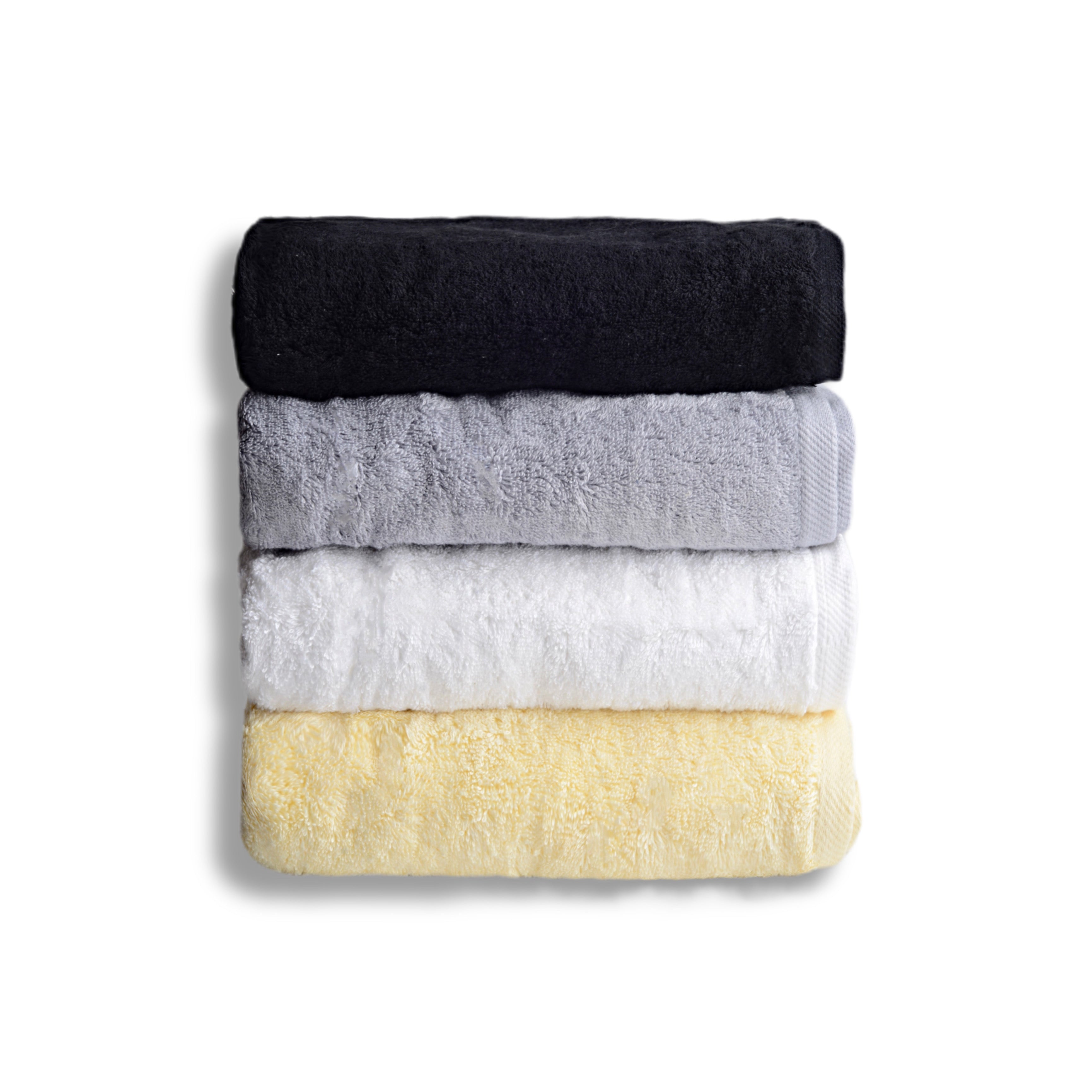 Set of 4 plain towels - image 2