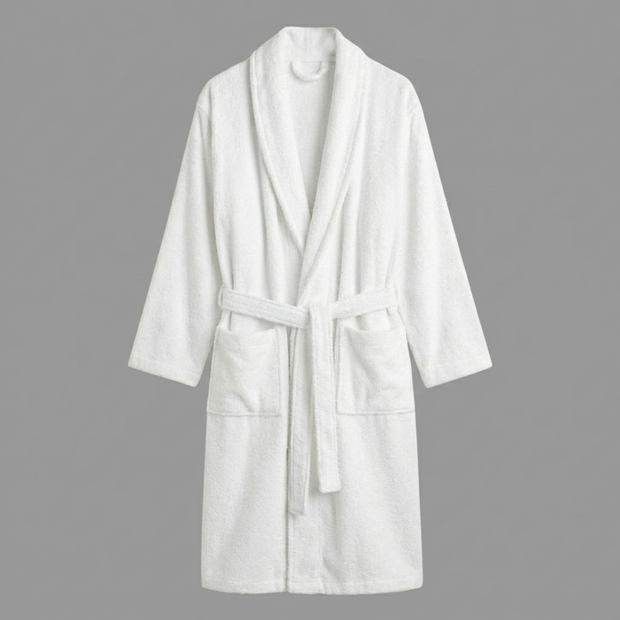Cotton Bathrobe – White